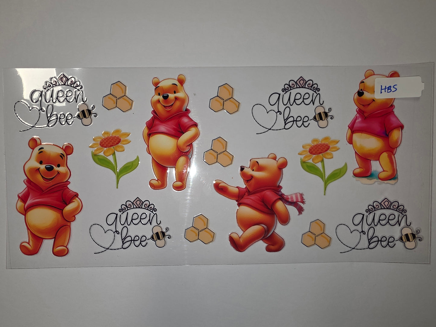 Winnie the Pooh Queen Bee Tumbler Wrap | Honeycomb & Sunflower Design