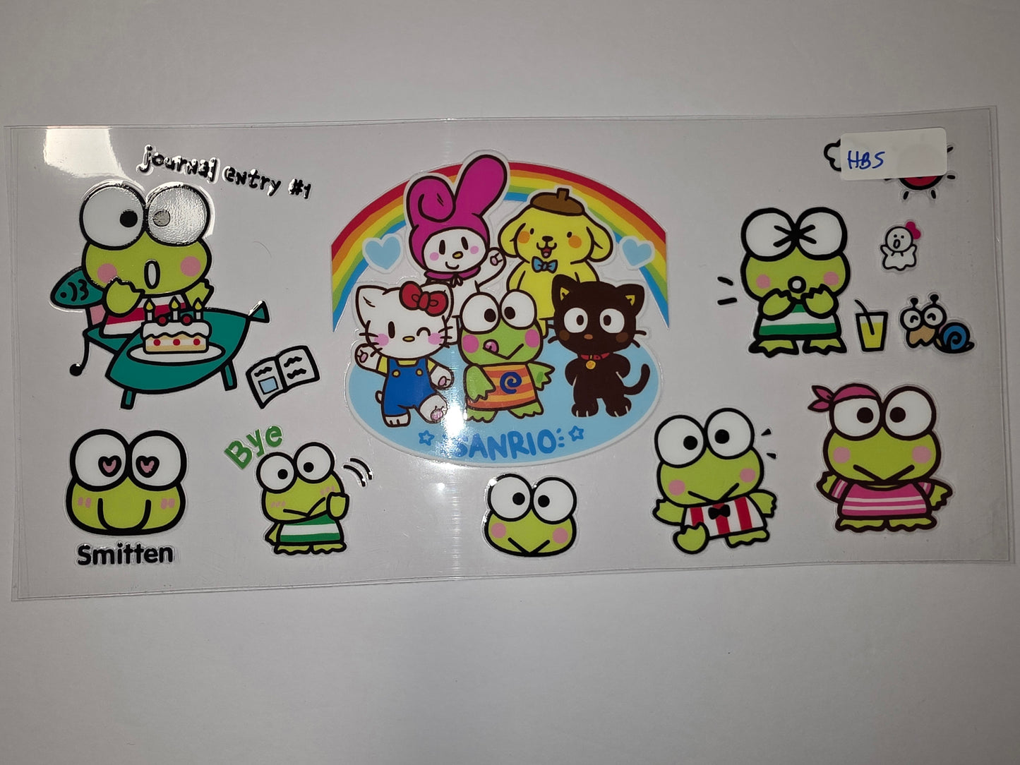 Cute Sanrio Characters Tumbler Wrap | Hello Kitty, Keroppi, Pompompurin | Kawaii Drinkware Design