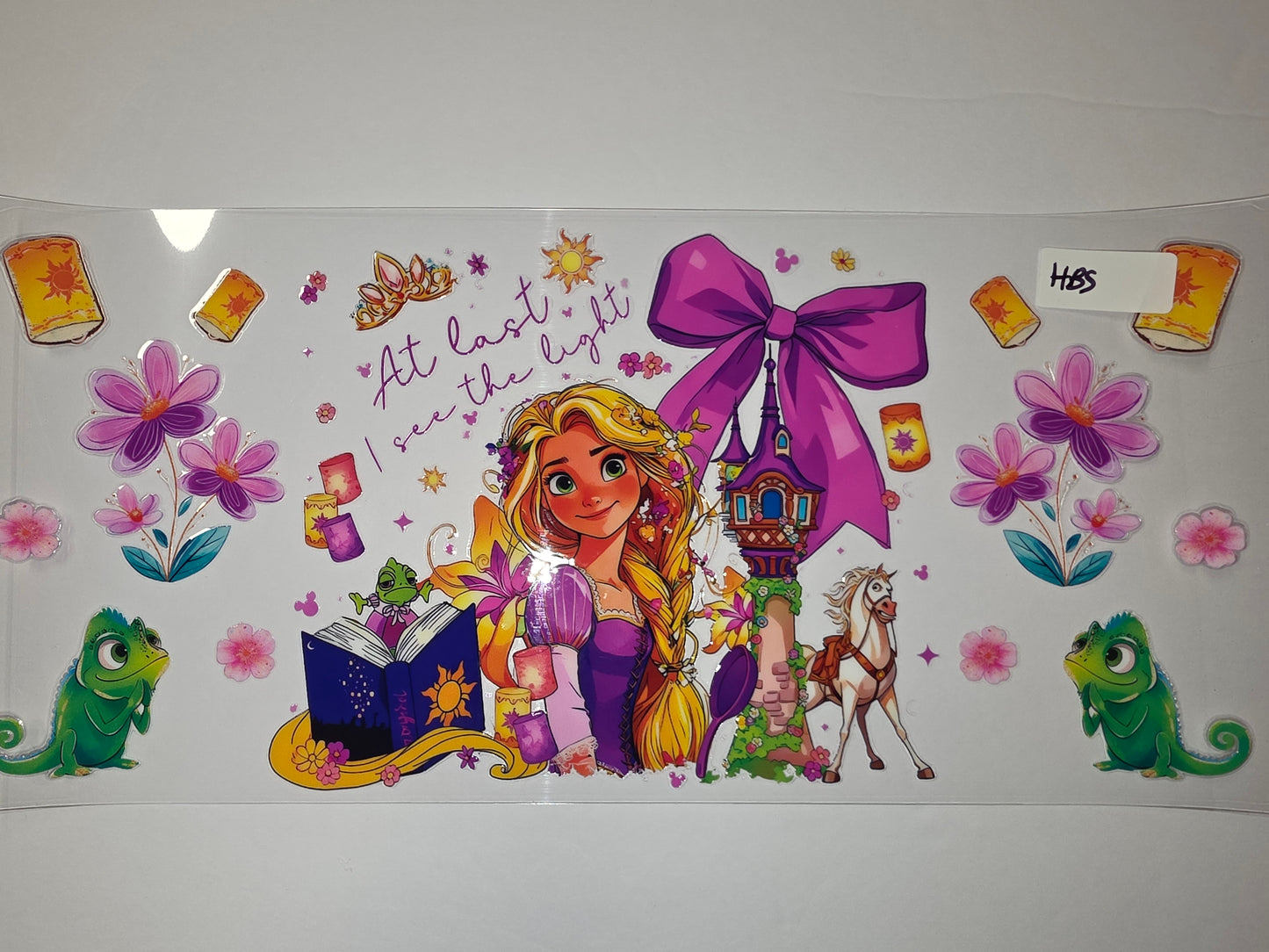 Rapunzel "At Last I See the Light" Tumbler Wrap - Princess, Pascal, Maximus, Lanterns