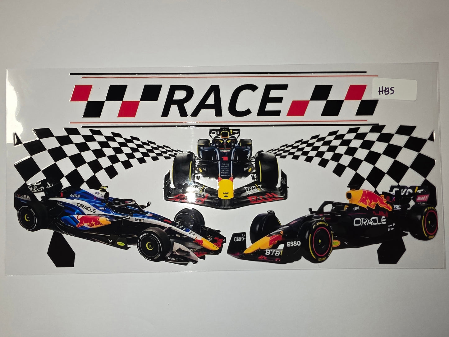 Formula 1 Racing Car Tumbler Wrap - Red Bull Inspired Design