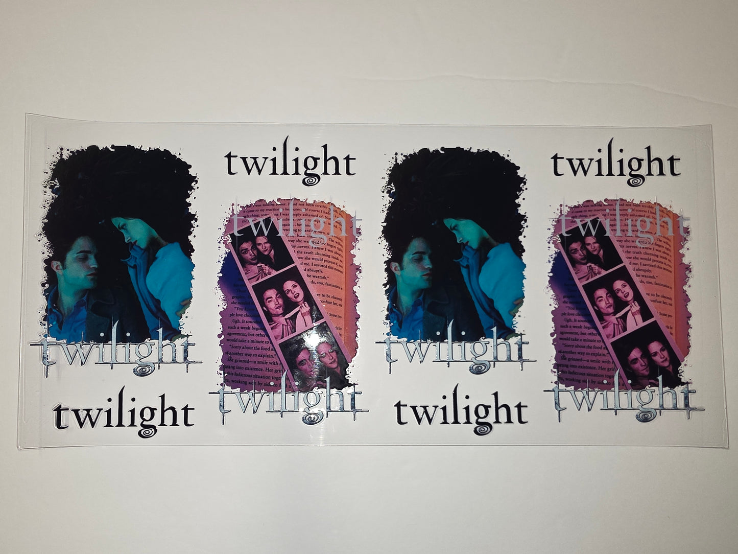 Twilight Movie Inspired Tumbler Wrap - Bella & Edward Design