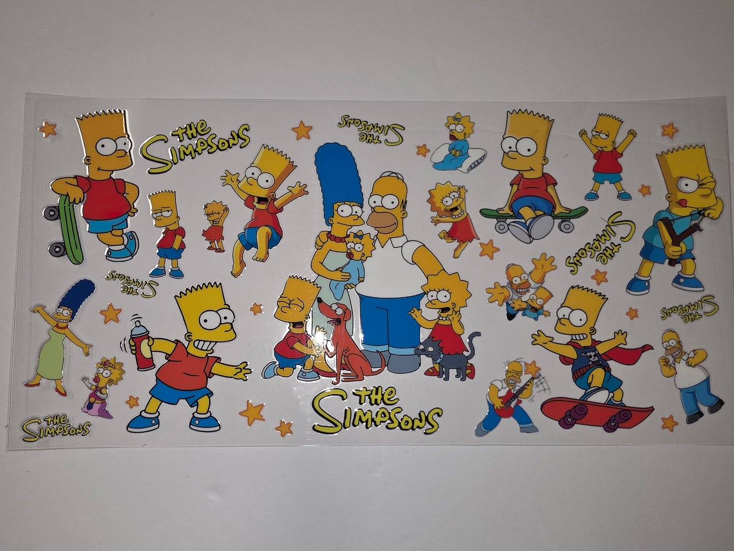 The Simpsons Character Tumbler Wrap | Bart, Homer, Marge & Family | Fun Cartoon Design