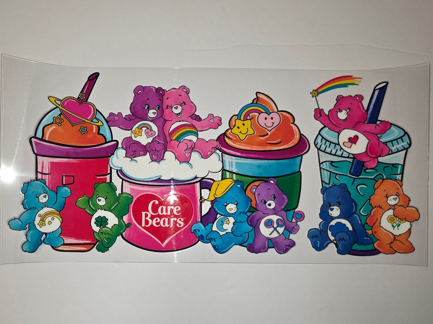 Care Bears Tumbler Wrap - Rainbow, Stars & Sweet Treats Design
