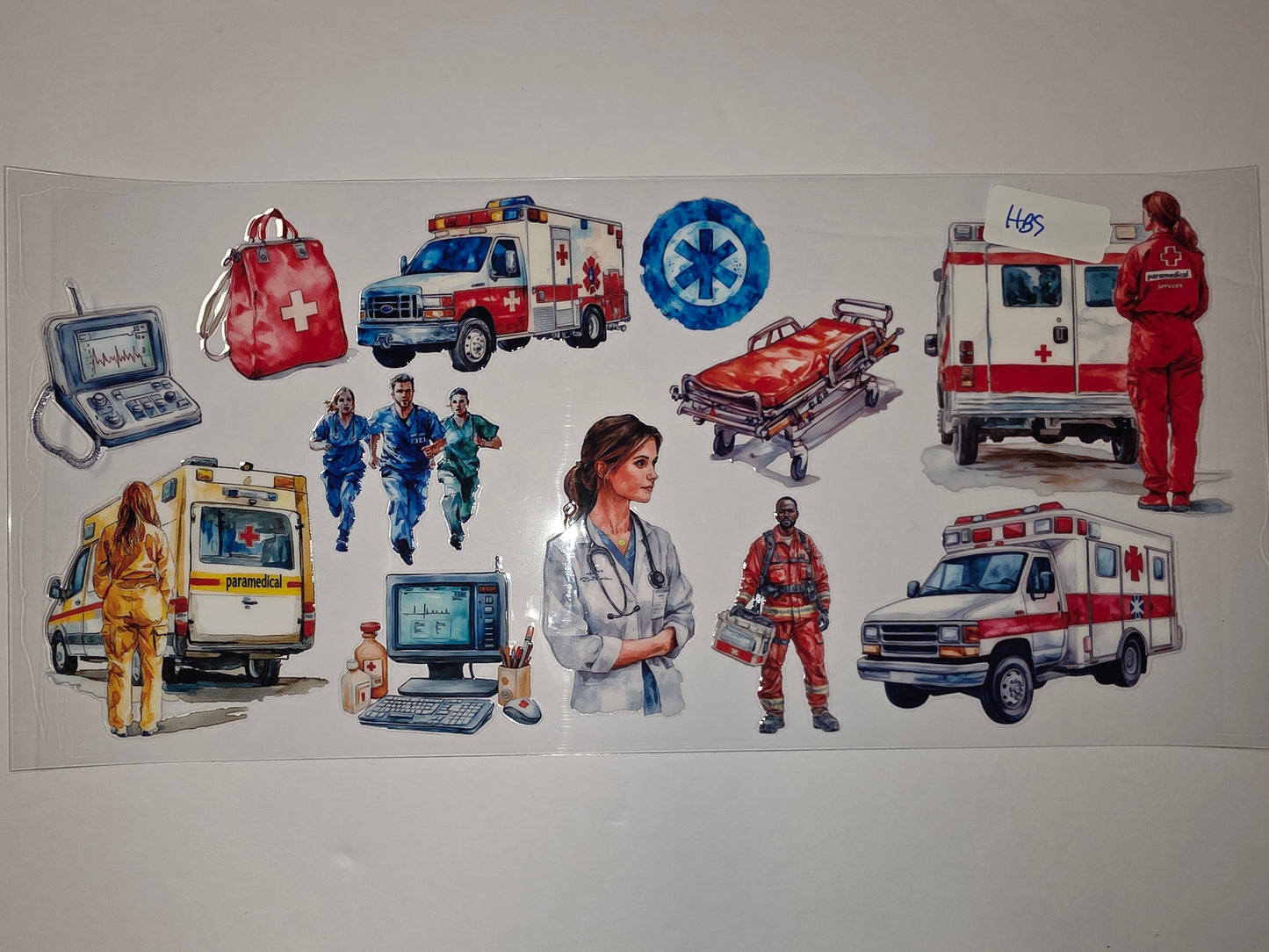 Medical Heroes Tumbler Wrap - Paramedic, Ambulance, Doctor, EMT Designs