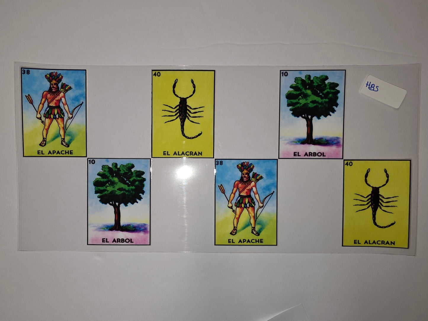 Loteria El Apache El Alacran El Arbol Tumbler Wrap - Mexican Card Game Design