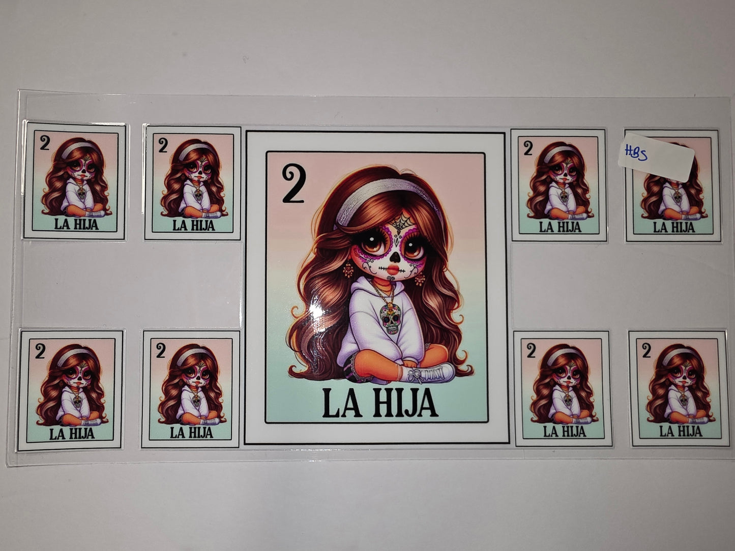 La Hija Sugar Skull Girl Tumbler Wrap - Day of the Dead Inspired Design