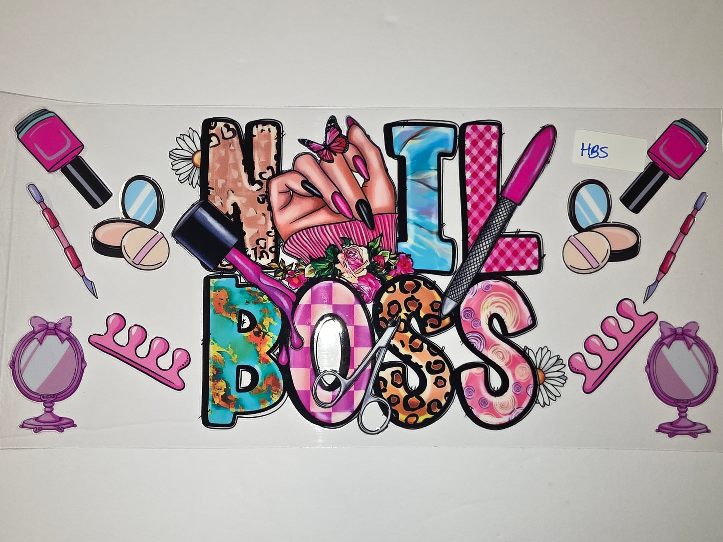 Nail Boss Tumbler Wrap - Pink, Leopard, Floral & More - Nail Tech Gift