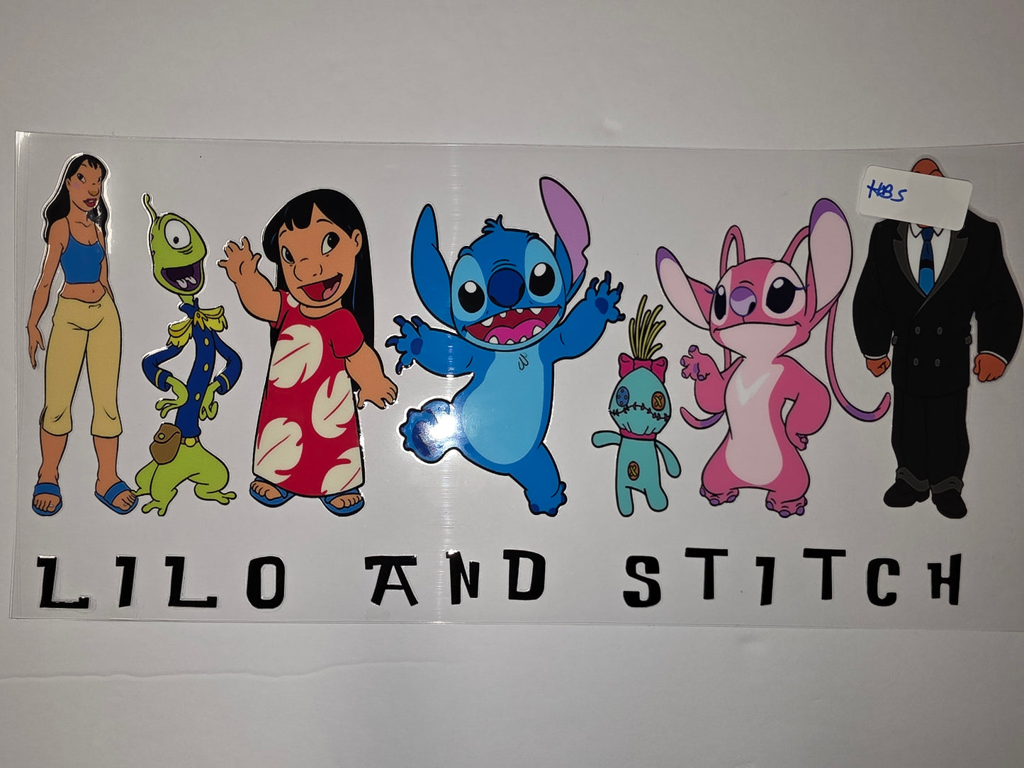 Lilo & Stitch Characters Tumbler Wrap | Cute Cartoon Design for Drinkware