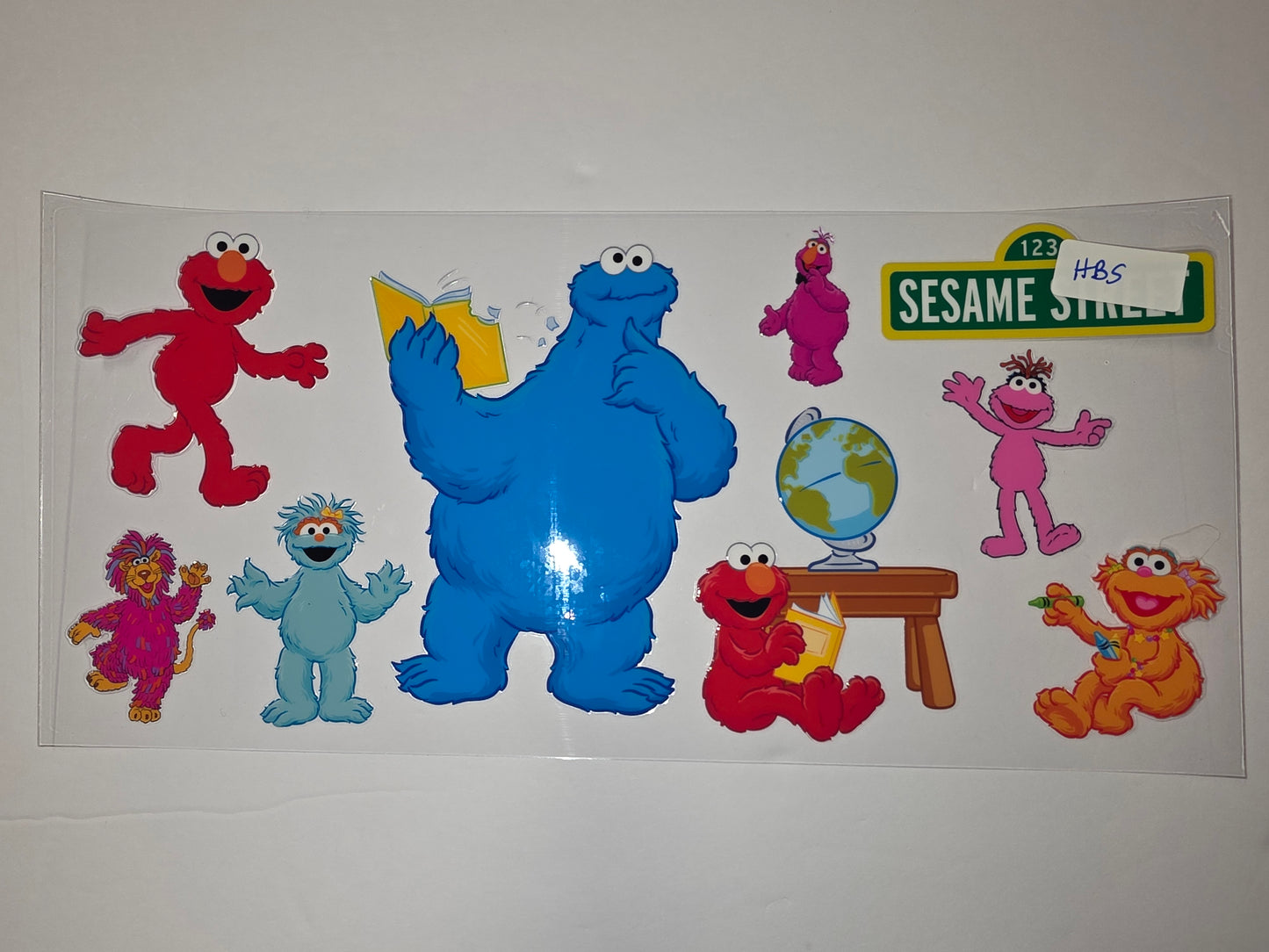 Sesame Street Character Tumbler Wrap - Elmo, Cookie Monster, Abby & More - Vibrant Colors