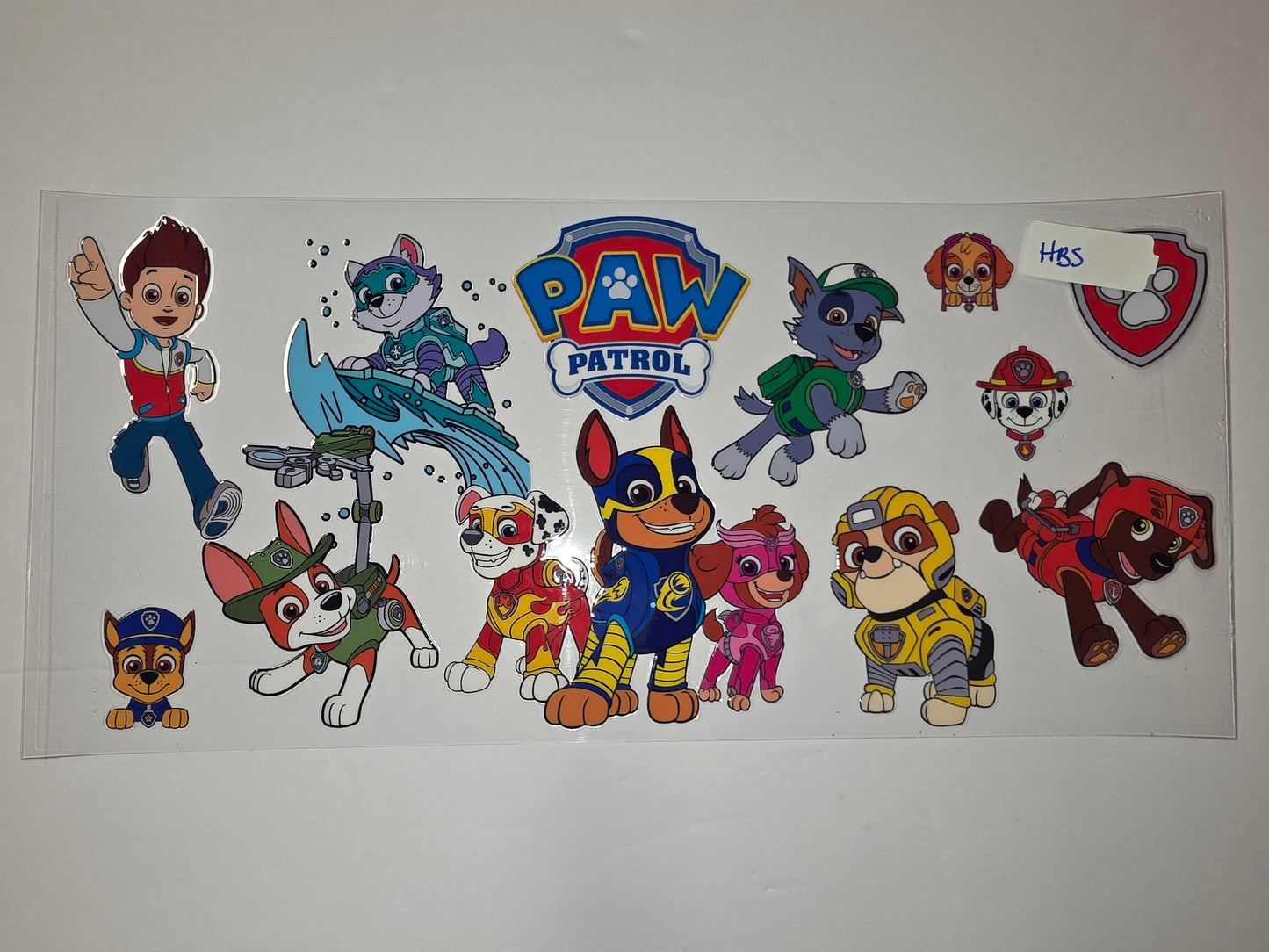 Paw Patrol Character Tumbler Wrap - Vibrant Cartoon Dog Squad Design