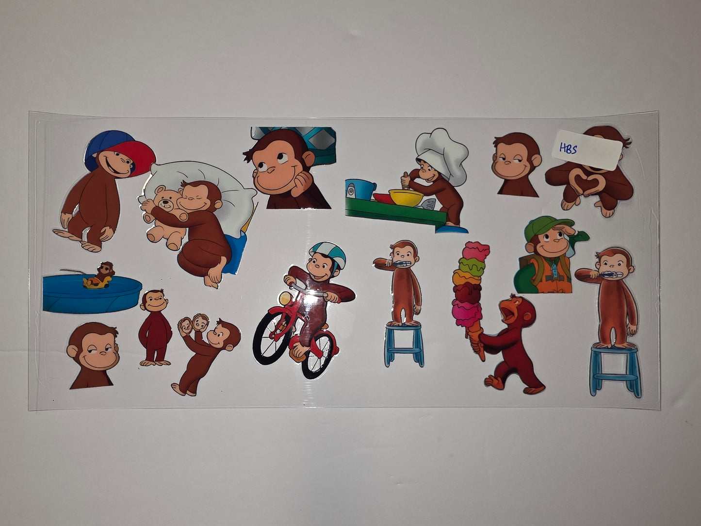 Curious George Monkey Tumbler Wrap - Fun Character Design for Cups & Drinkware