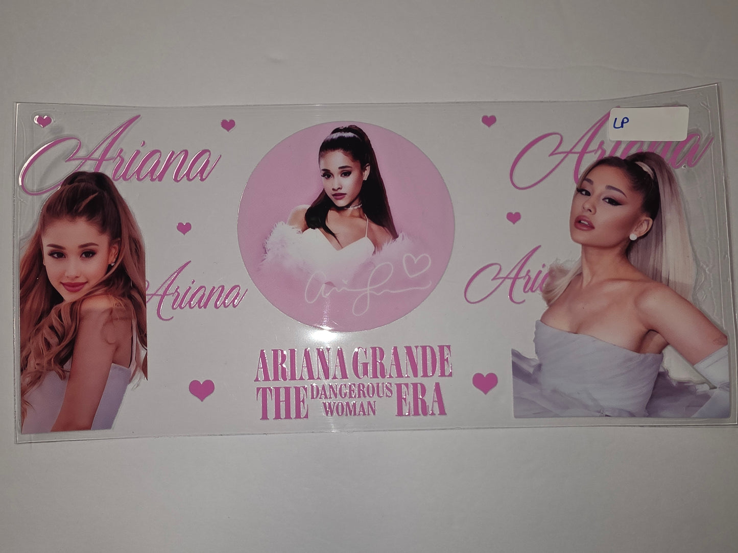 Ariana Grande "Dangerous Woman Era" Pink Tumbler Wrap | Pop Star Fan Gift | Sublimation Design
