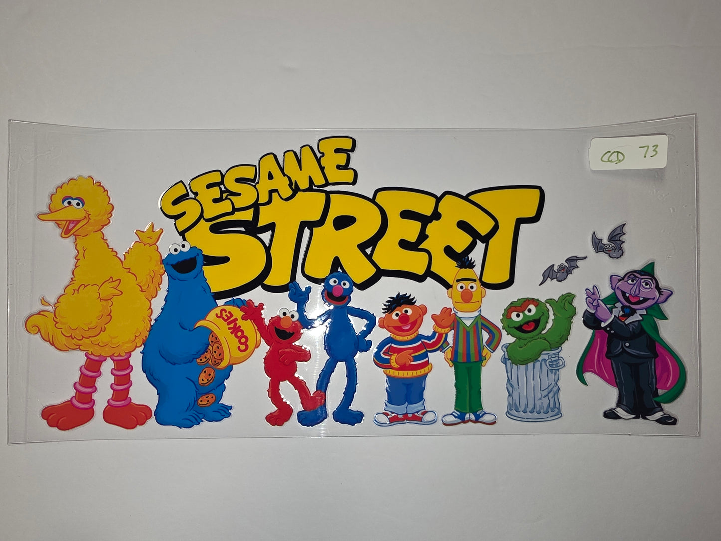 Sesame Street Character Tumbler Wrap - Big Bird, Cookie Monster, Elmo, Count & More - Vibrant Colors