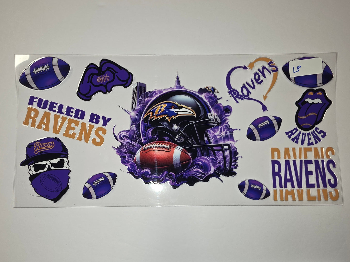 Baltimore Ravens Football Tumbler Wrap - Purple & Gold Fan Gear