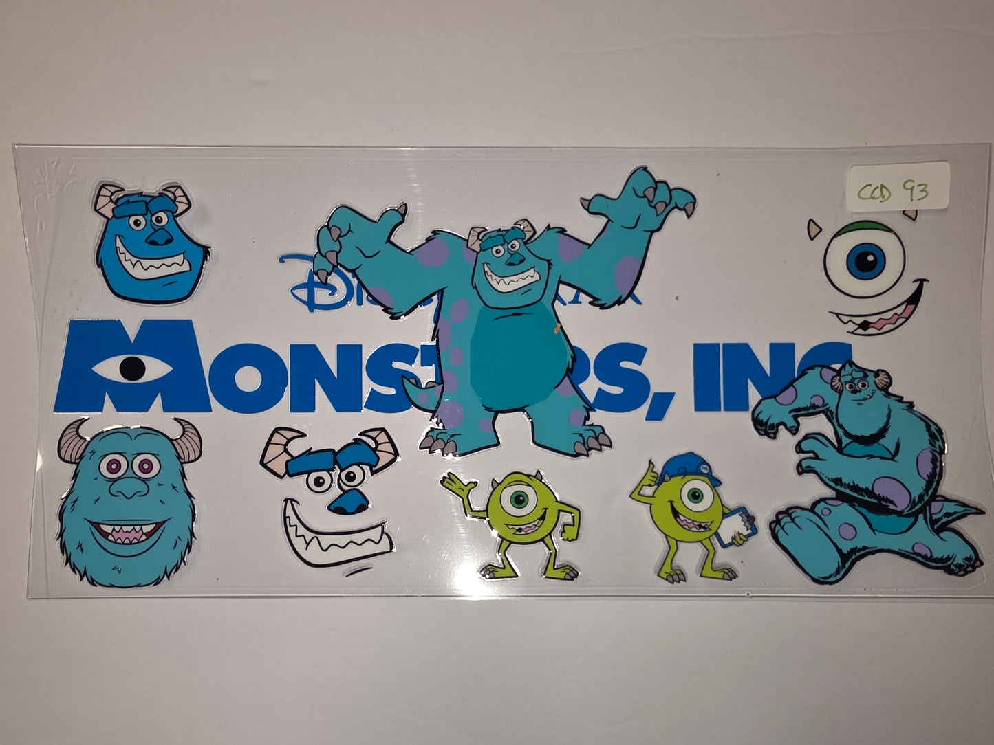 Monsters Inc. Sully & Mike Wazowski Tumbler Wrap | Disney Inspired Drinkware Design
