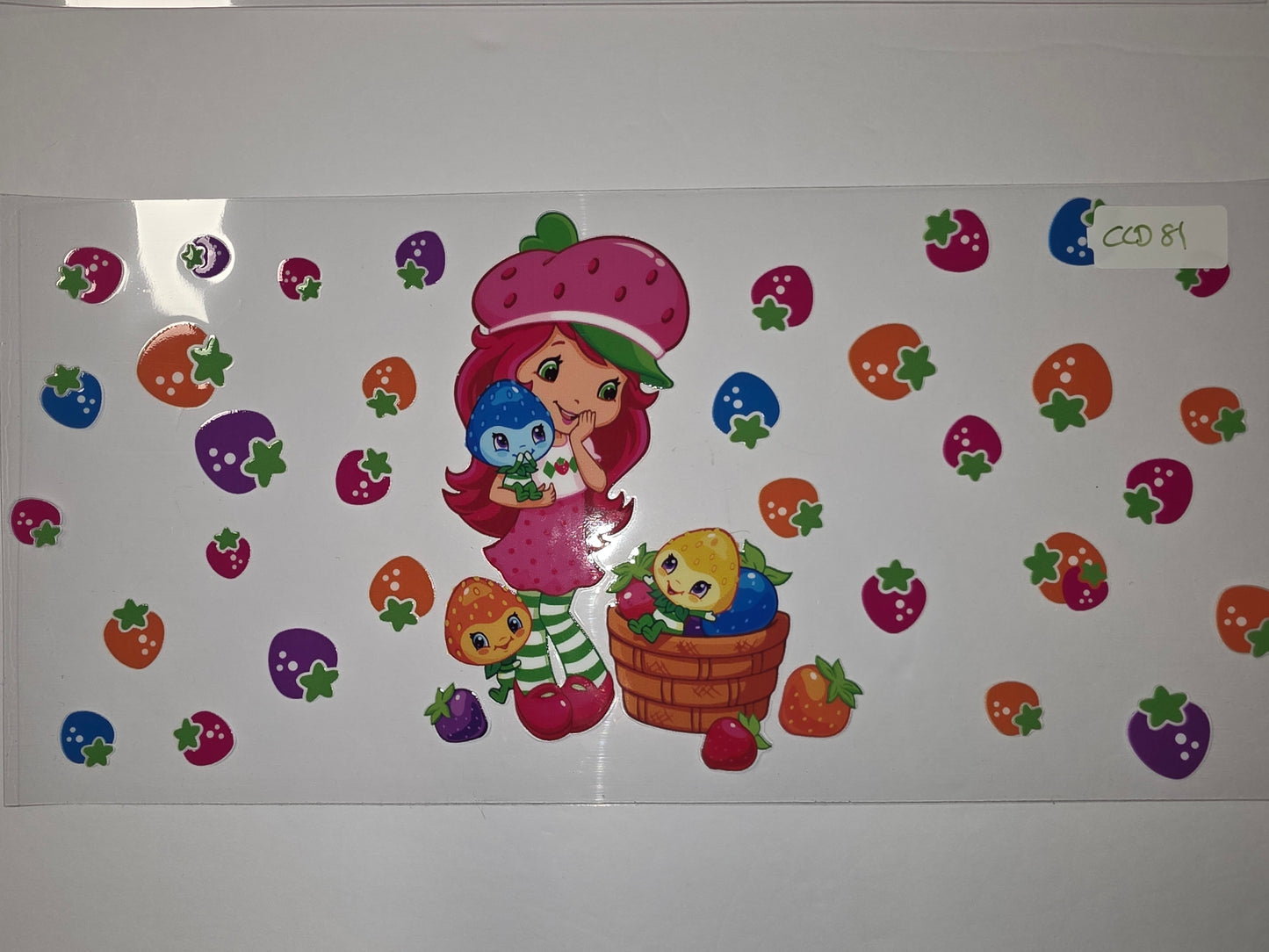 Strawberry Shortcake & Friends Fruit Tumbler Wrap | Cute Cartoon Drinkware Design