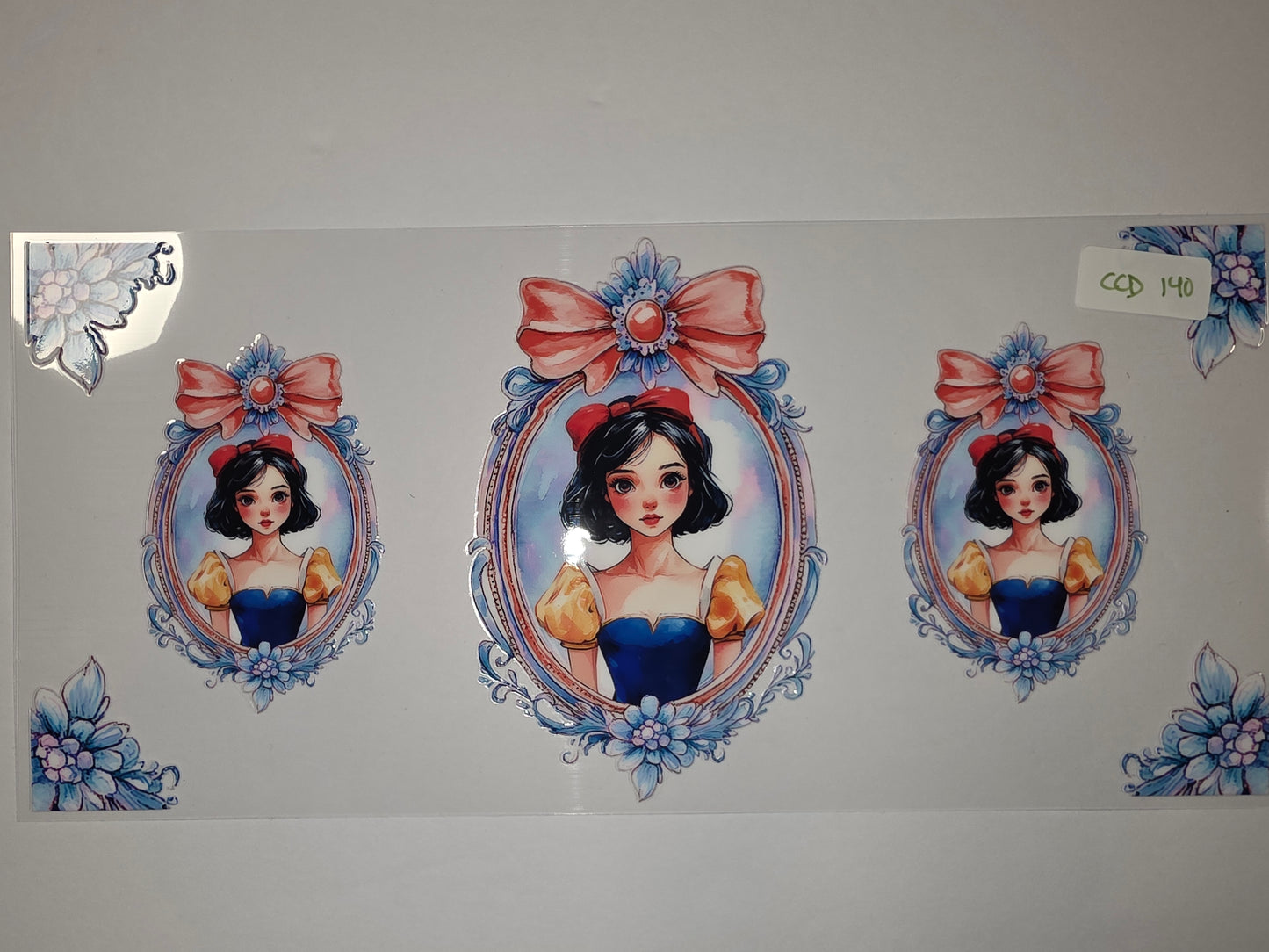 Enchanted Princess Tumbler Wrap - Watercolor Style Snow White Design