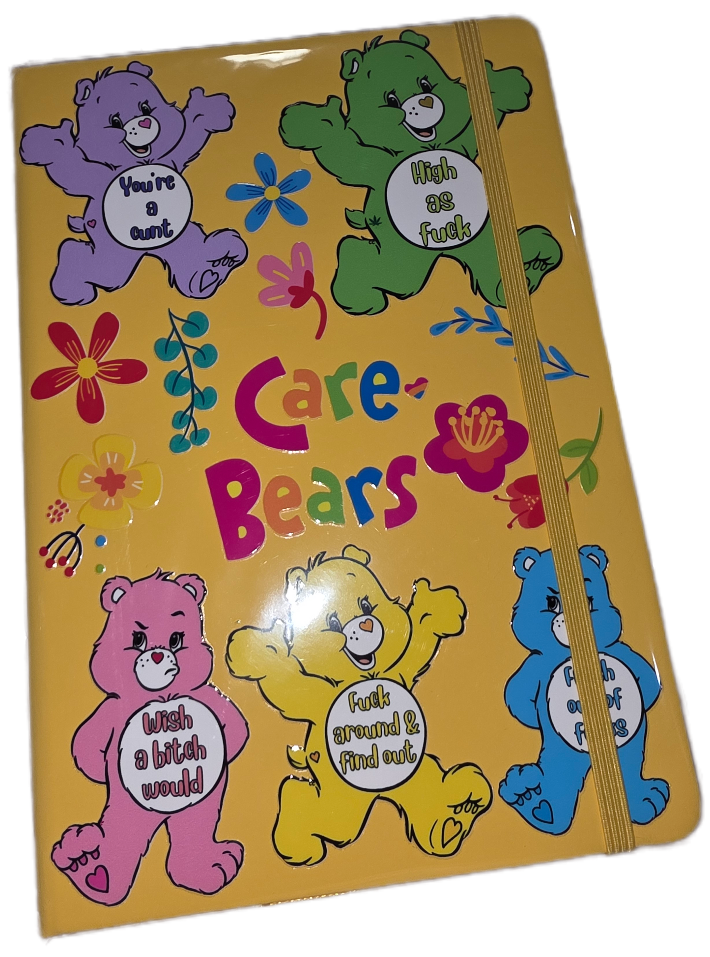 Swear Bears Care Bears A5 Line Journal Notebook 5.5 x 8.2 inch with Pen Holder