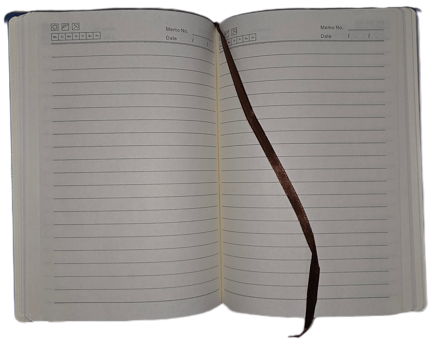 White Flower Rose A5 Line Journal Notebook 5.5 x 8.2 inch with Pen Holder