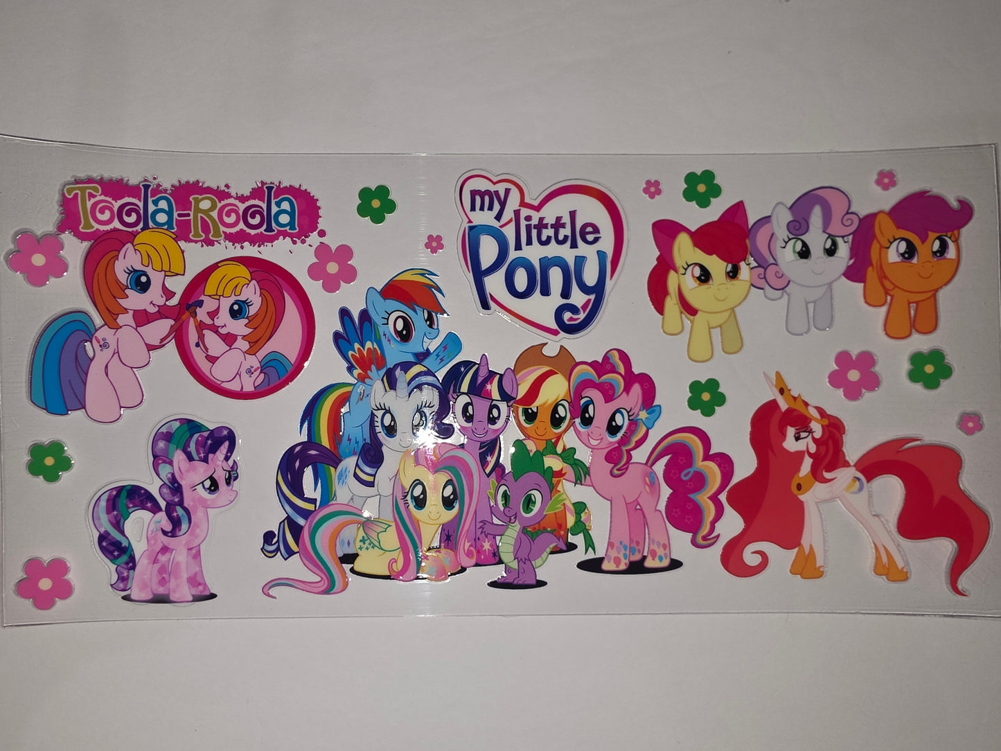 My Little Pony Tumbler Wrap - Rainbow Dash, Twilight Sparkle, Pinkie Pie & Friends - Vibrant Colors