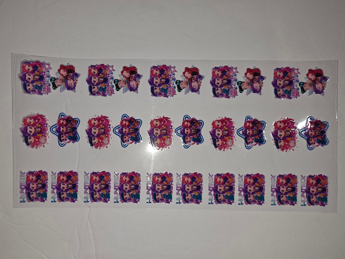 Cute Anime Girl Tumbler Wraps - Pink, Purple, Blue & Yellow Chibi Character Designs