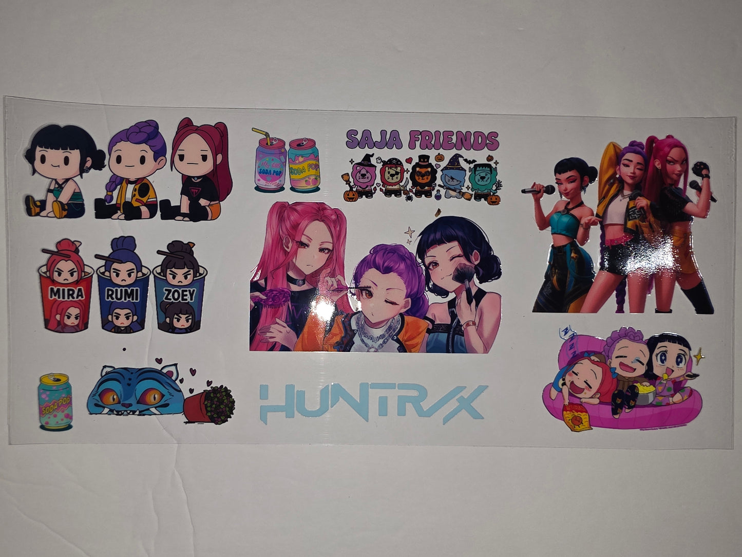 K-Pop Inspired Anime Girl Tumbler Wraps - Cute Chibi & Stylized Designs