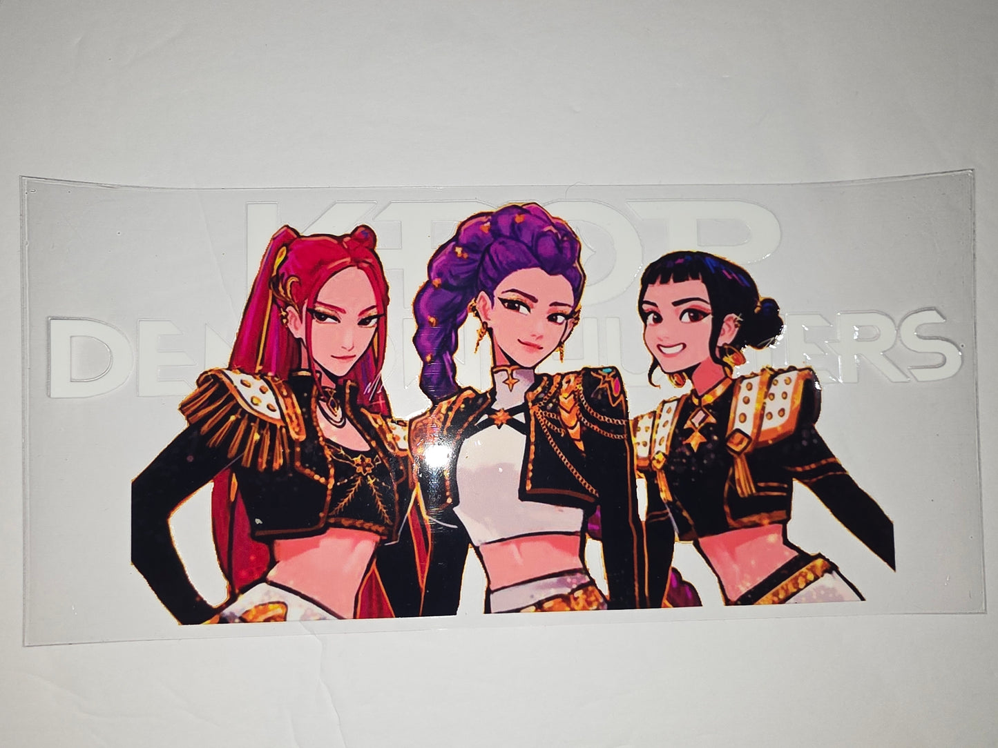 K-Pop Girl Group Tumbler Wrap - Anime Style, Black & Gold Outfit