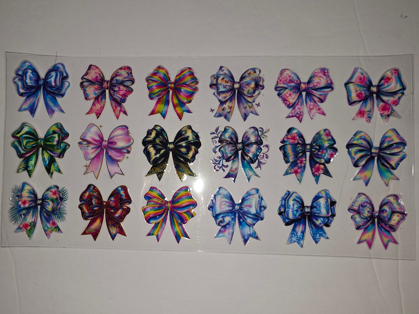 Vibrant Bow Tumbler Wraps - Rainbow, Floral, Tropical & Butterfly Designs