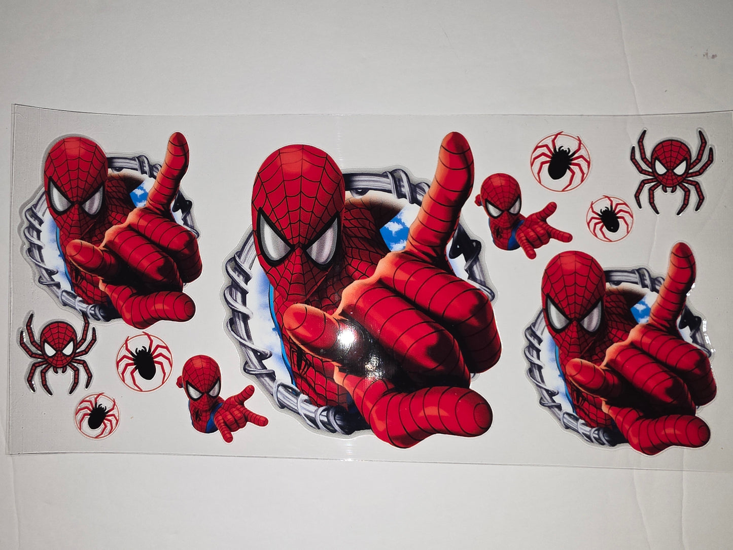 Spiderman Web Slinger Tumbler Wrap - Red & Blue Superhero Design