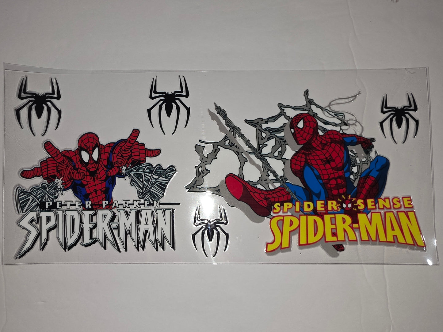 Spider-Man Tumbler Wrap - Red, Blue, Yellow Comic Style Drinkware Design