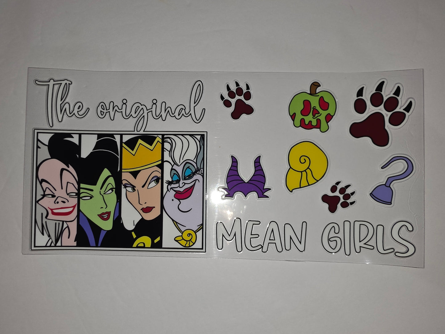 Disney Villains "The Original Mean Girls" Tumbler Wrap - Sublimation Design