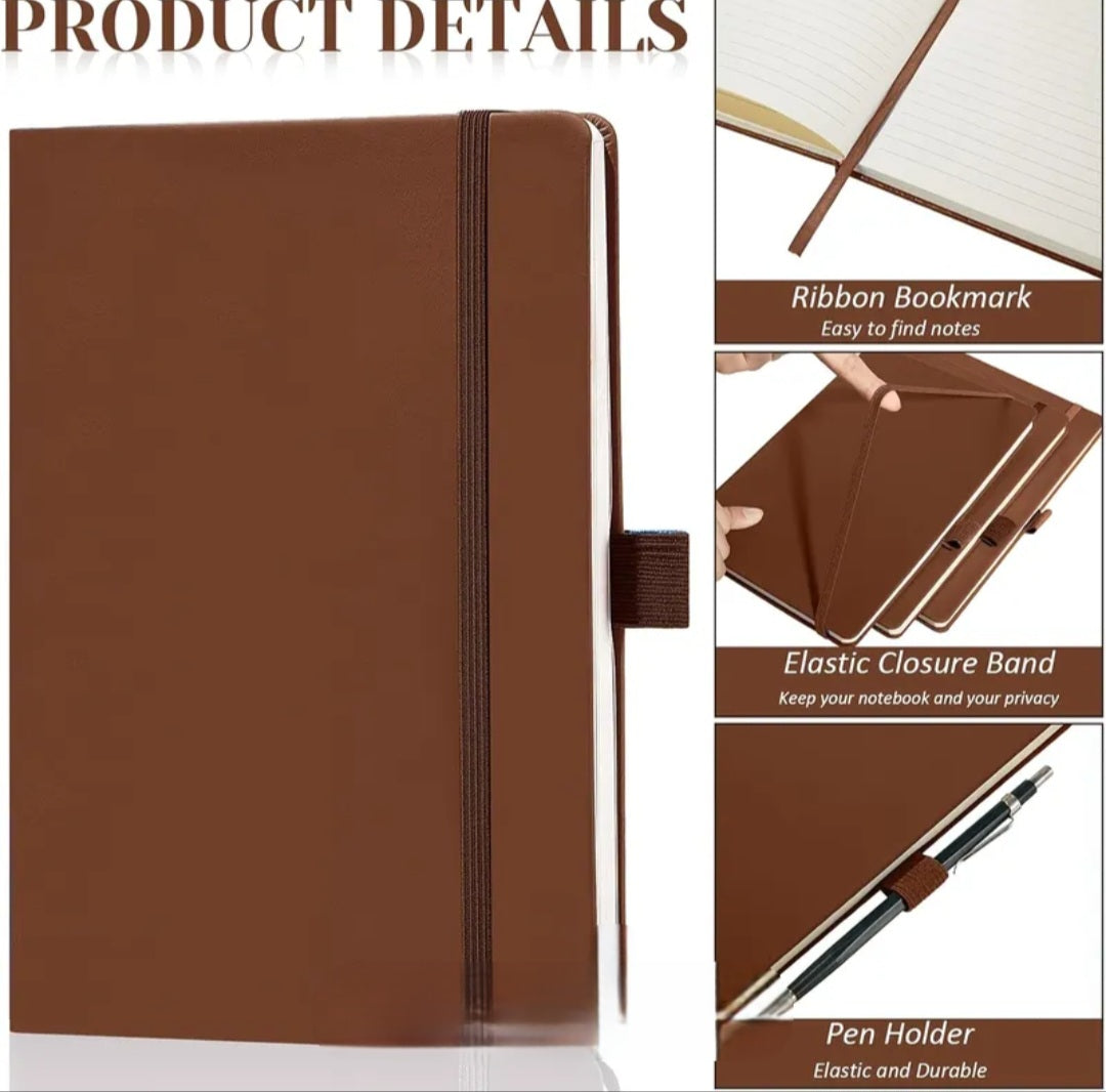 A5 Line Journal Notebook 5.5 x 8.2 inch with Pen Holder