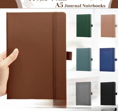 A5 Line Journal Notebook 5.5 x 8.2 inch with Pen Holder