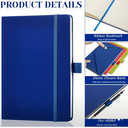 A5 Line Journal Notebook 5.5 x 8.2 inch with Pen Holder