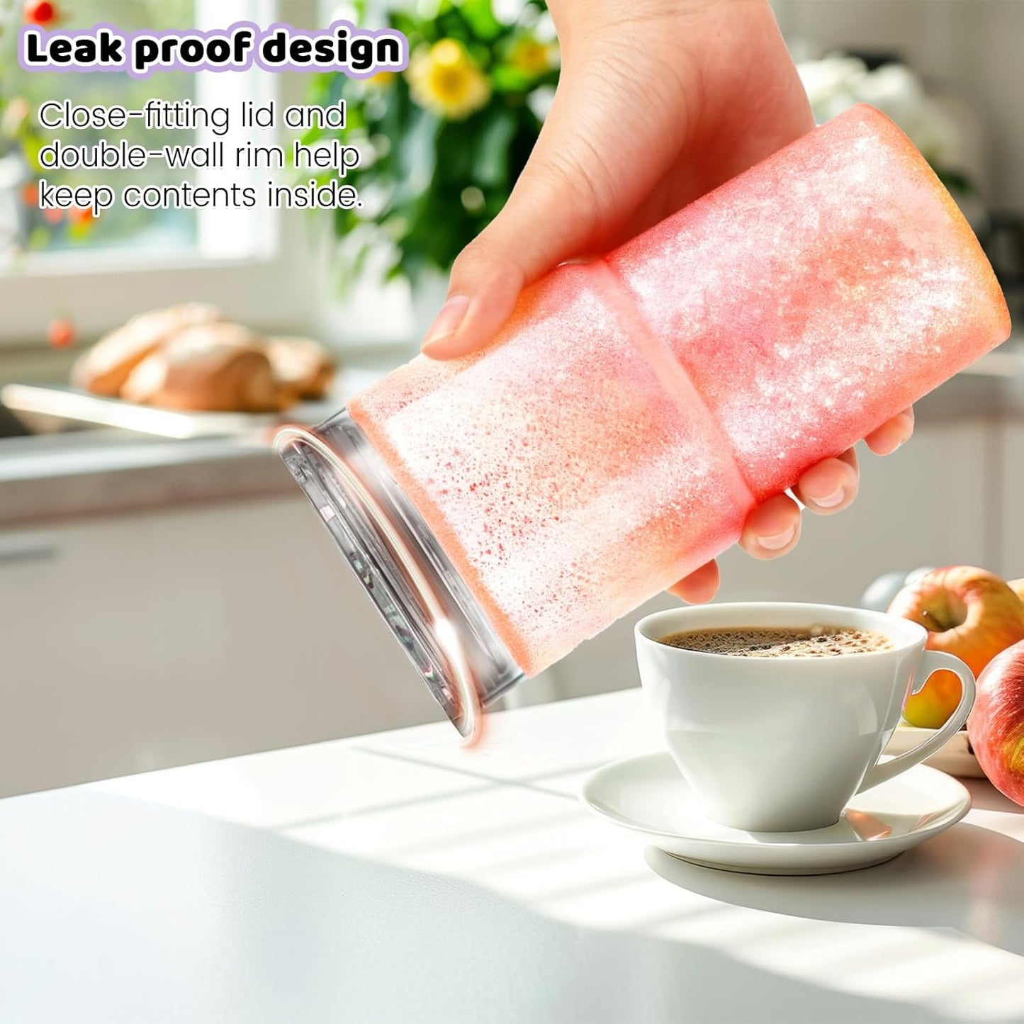 18 oz Snowglobe Tumbler Leakproof