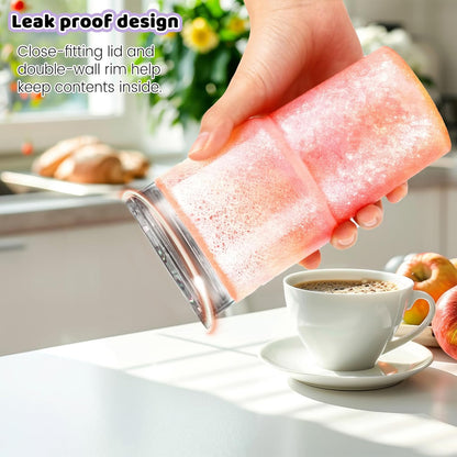 18 oz Snowglobe Tumbler Leakproof