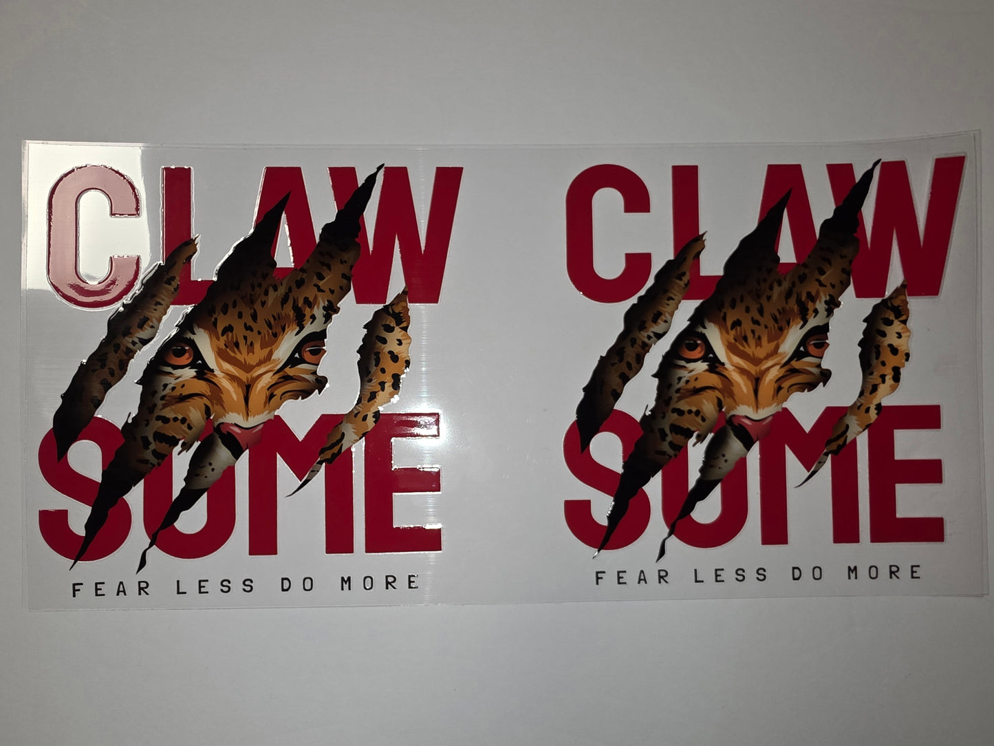 Wild Cat Claw "Claw Some" Tumbler Wrap | Fierce Orange & Black Design