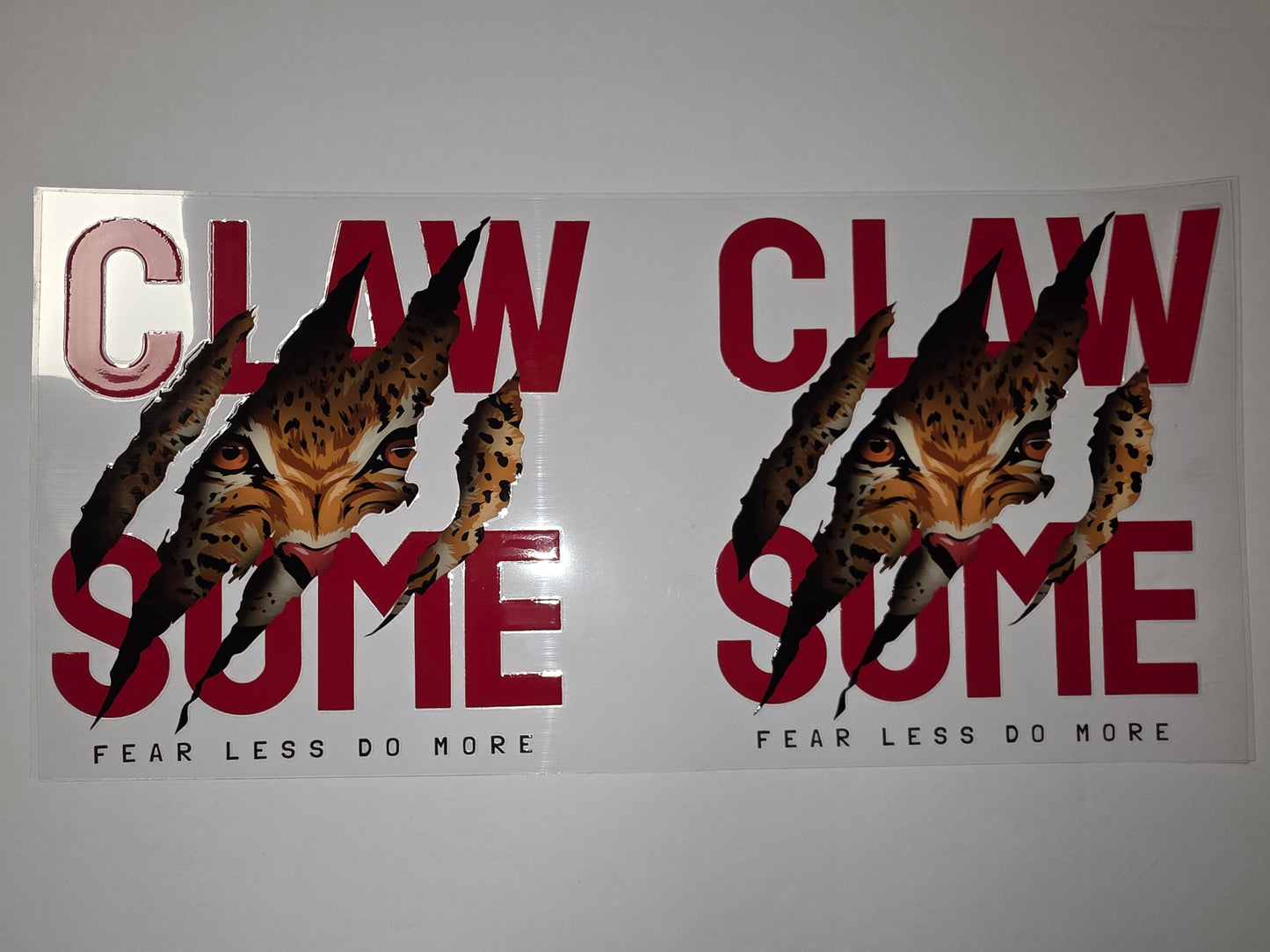 Wild Cat Claw "Claw Some" Tumbler Wrap - Fierce Orange & Black Design