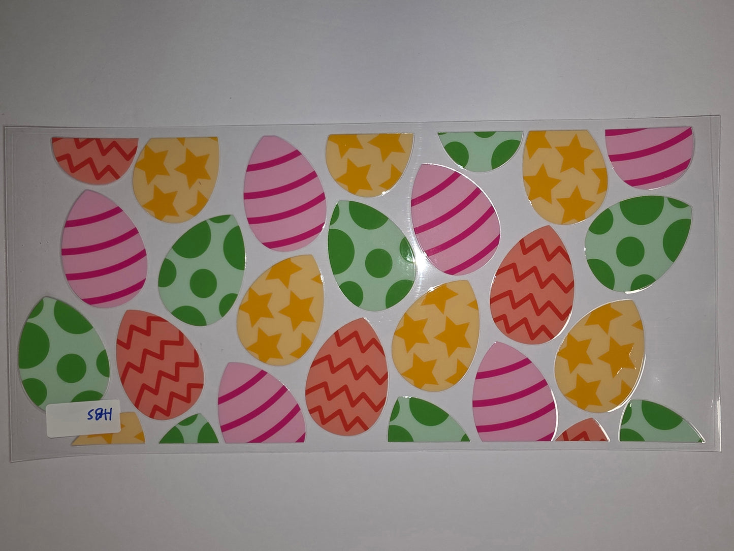 Easter Egg Tumbler Wrap - Pink, Green, Yellow & Orange Designs