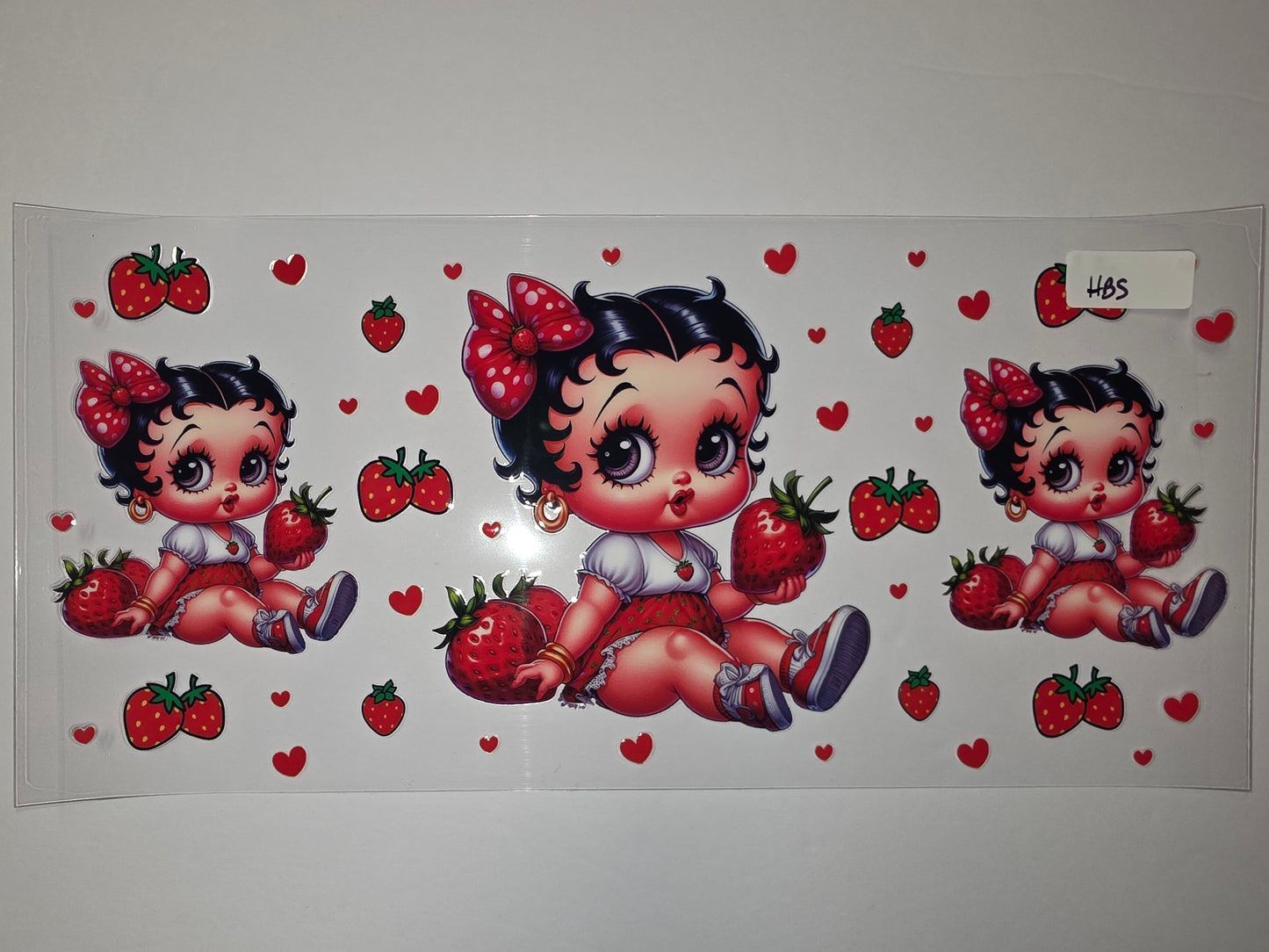 Betty Boop Strawberry Sweetheart Tumbler Wrap | Red & White Polka Dot Bow