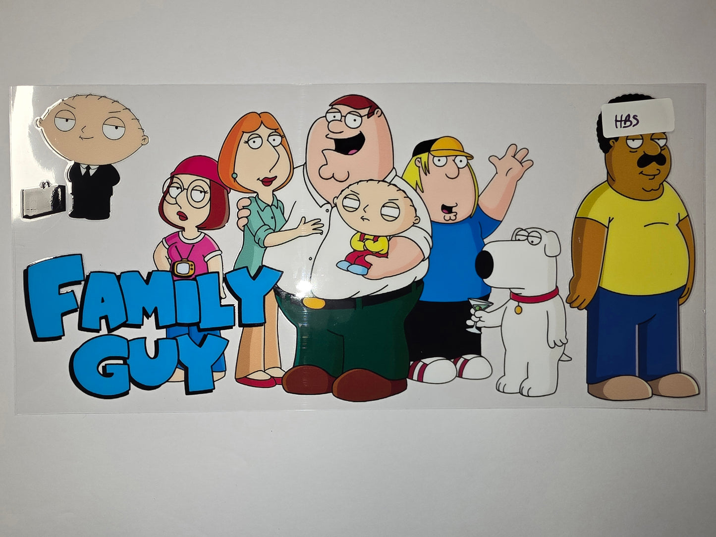 Family Guy Characters Tumbler Wrap - Vibrant Cartoon Design for Cups & Drinkware