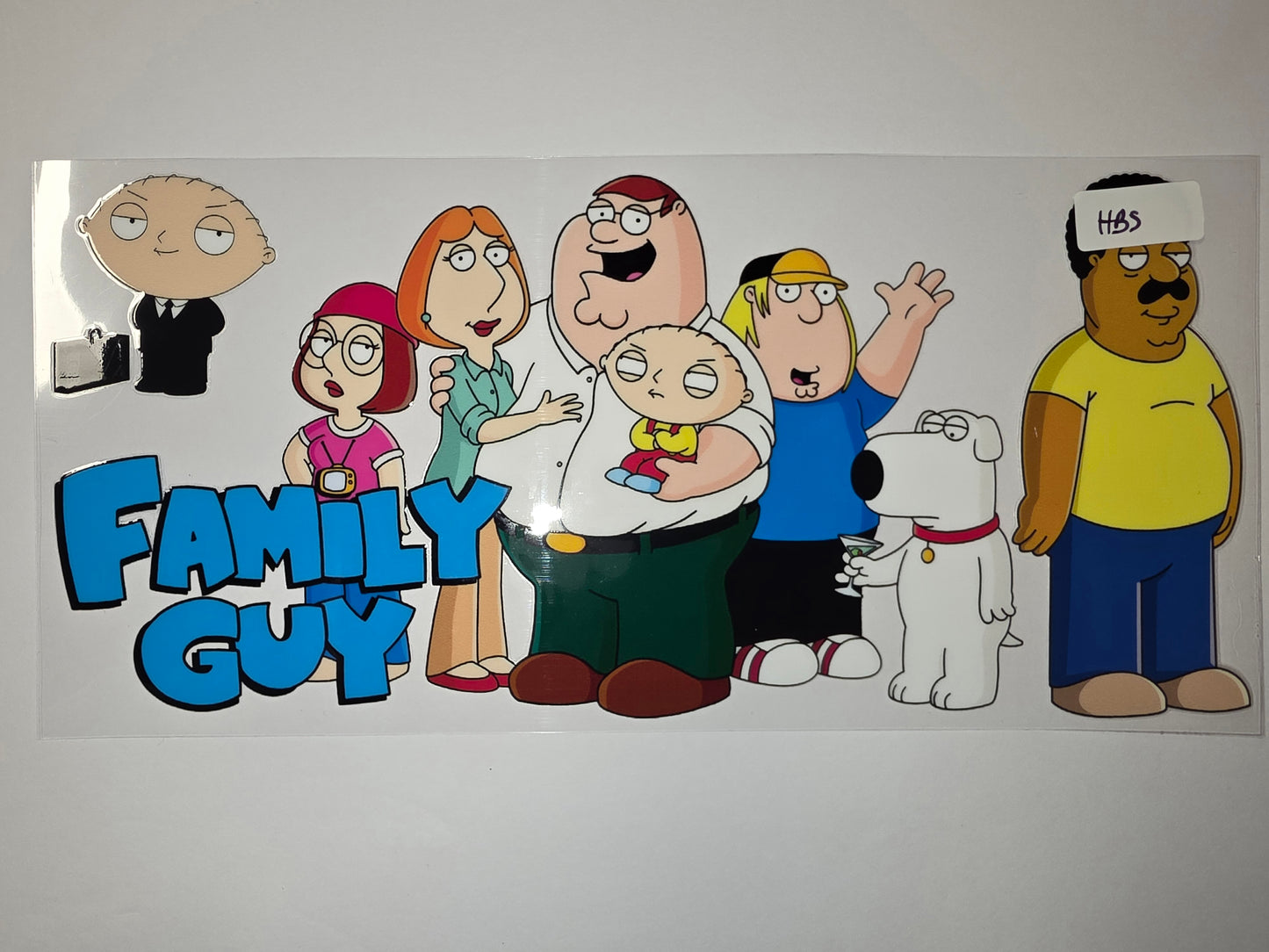 Family Guy Character Tumbler Wrap - Cartoon Fan Art Design