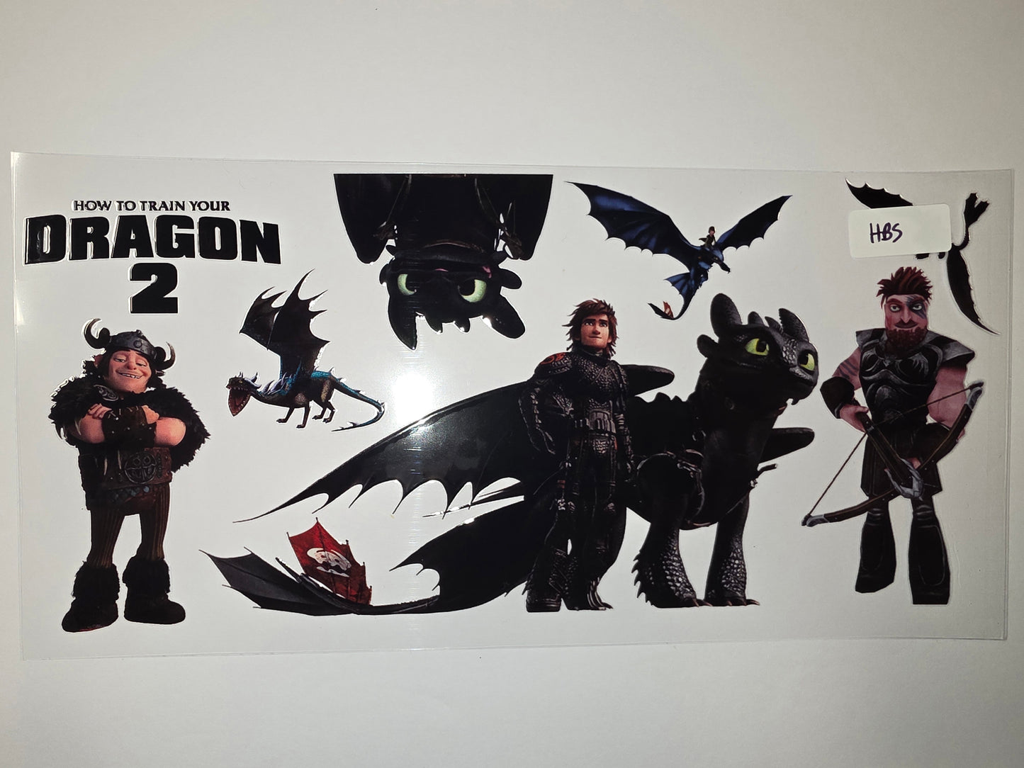 How to Train Your Dragon 2 Tumbler Wrap - Hiccup, Toothless & Vikings - Sublimation Design