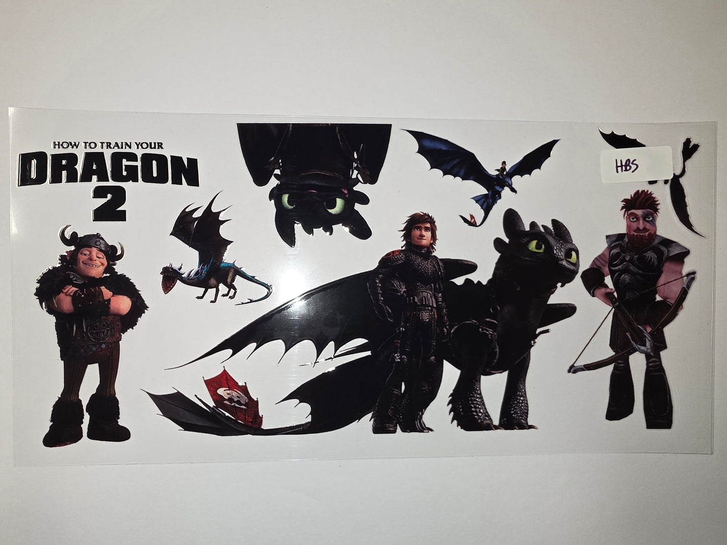 How to Train Your Dragon 2 Tumbler Wrap - Hiccup, Toothless & Vikings - Sublimation Design