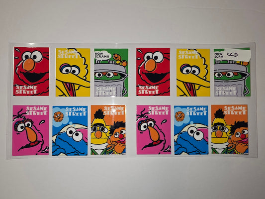 Sesame Street Character Tumbler Wraps - Elmo, Big Bird, Cookie Monster & More - Vibrant Colors
