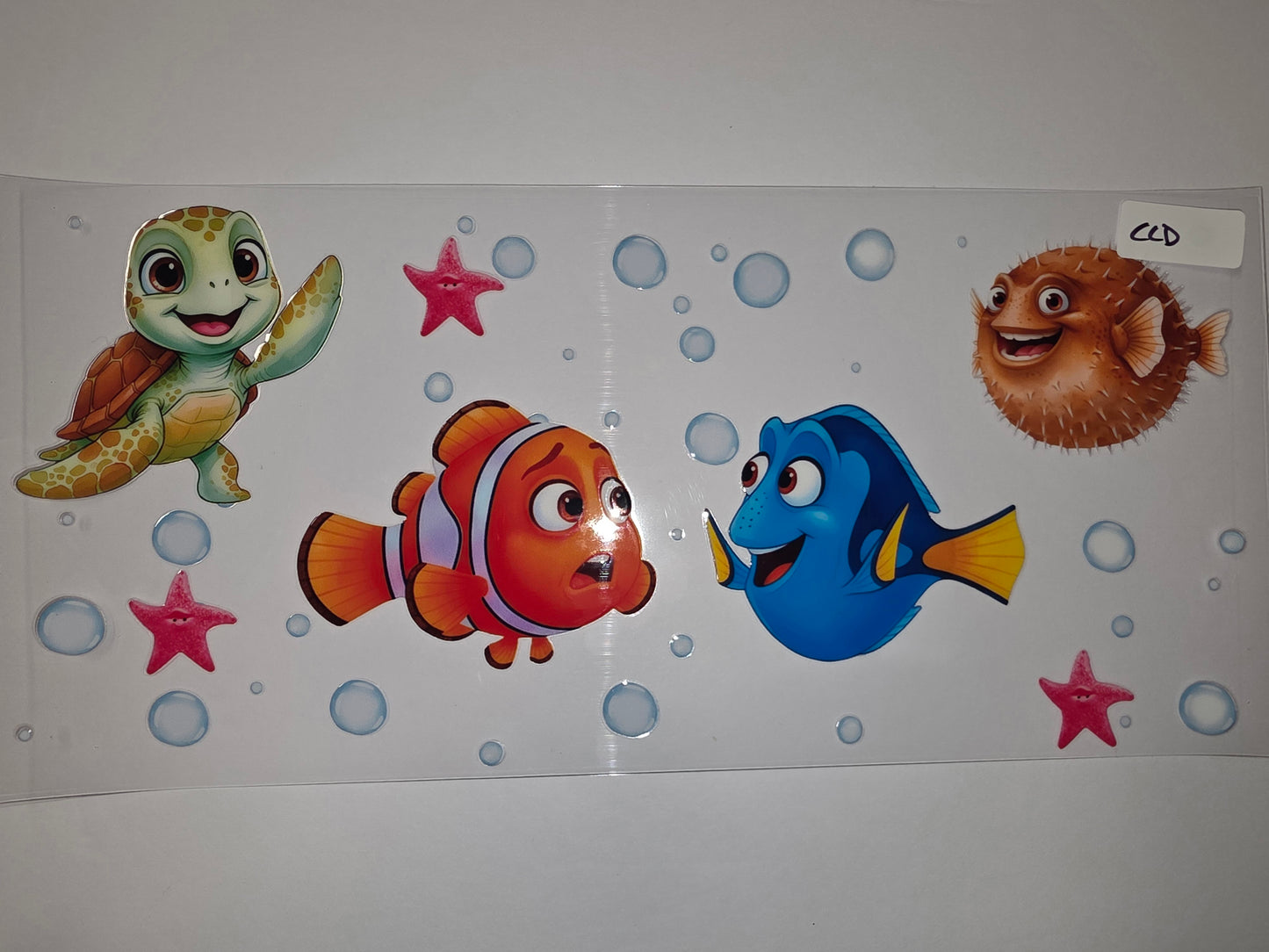 Ocean Friends Tumbler Wrap - Nemo, Dory, Squirt, Pufferfish - Kids Drinkware Design