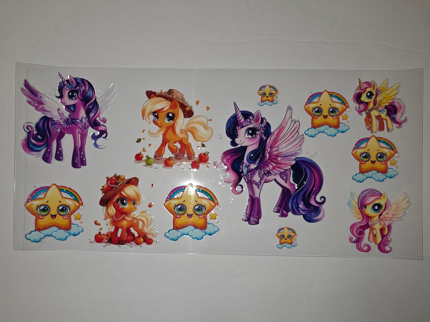 Magical Unicorn & Star Tumbler Wraps - Pink, Purple, Orange & Yellow - Cute Kawaii Style