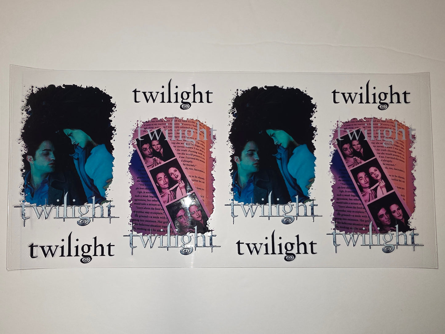 Twilight Movie Inspired Tumbler Wrap | Bella & Edward Design | Gothic Romance