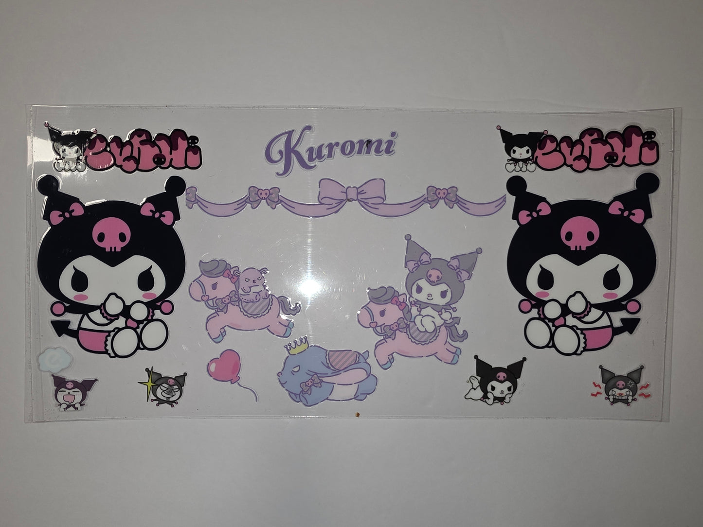 Kuromi Tumbler Wrap - Kawaii Pink & Purple Cute Character Design