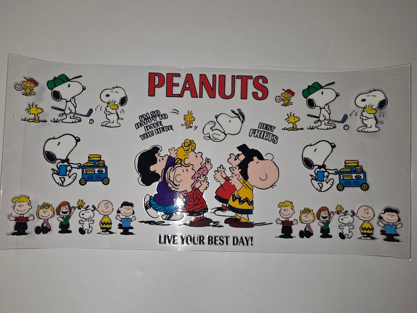 Peanuts Gang Tumbler Wrap | Snoopy, Woodstock & Friends | Classic Cartoon Design